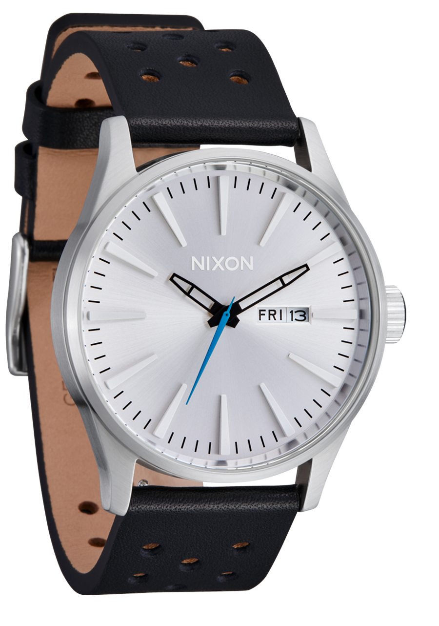 Sentry Leather - Chrome / Silver Sunray / Black View 2