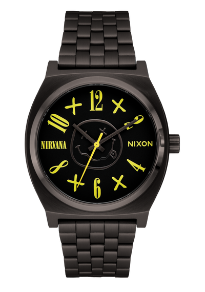 Nirvana Time Teller - Black Nirvana Smiley Face