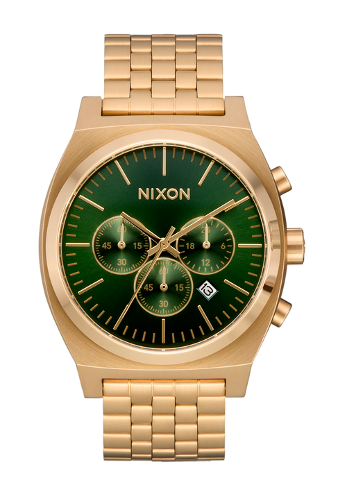 Time Teller Chrono - Gold / Green Sunray