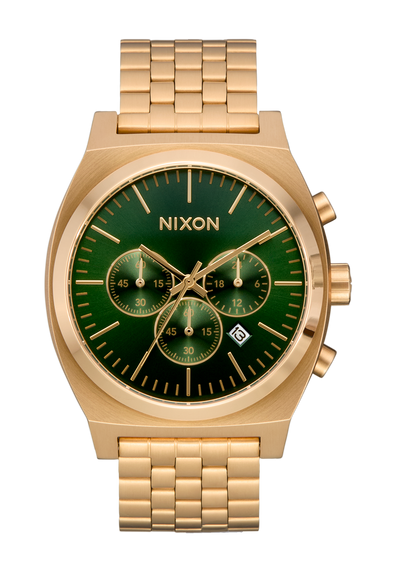 Time Teller Chrono - Gold / Green Sunray