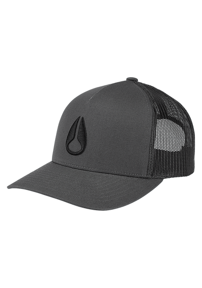 Iconed Trucker Hat - Charcoal / Black